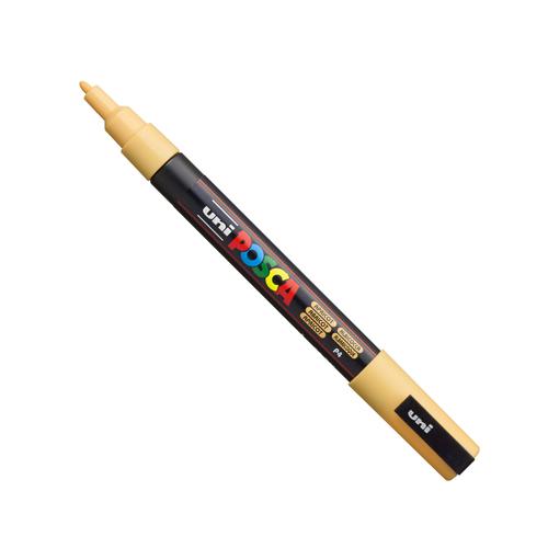 Posca PC-3M Paint Marker Water Based Fine Line Width 0.9 mm - 1.3 mm Apricot (Single Pen) - 284851000 Mitsubishi Pencil Company