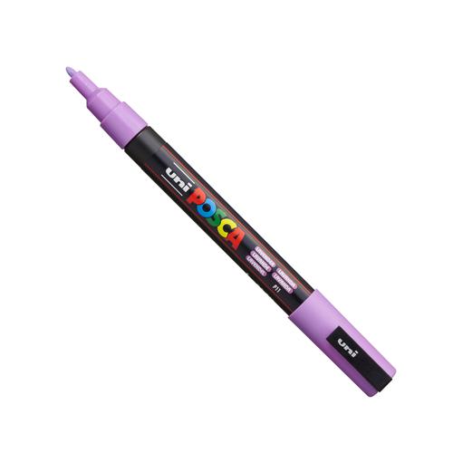 Posca PC-3M Paint Marker Water Based Fine Line Width 0.9 mm - 1.3 mm Lavender (Single Pen) - 284877000 27572UB Buy online at Office 5Star or contact us Tel 01594 810081 for assistance