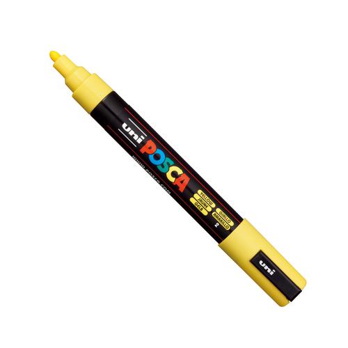 Posca PC-5M Paint Marker Water Based Medium Line Width 1.8 mm - 2.5 mm Yellow (Single Pen) - 286526000