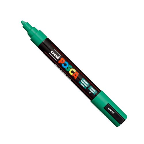 Posca PC-5M Paint Marker Water Based Medium Line Width 1.8 mm - 2.5 mm Green (Single Pen) - 286567000 27607UB Buy online at Office 5Star or contact us Tel 01594 810081 for assistance