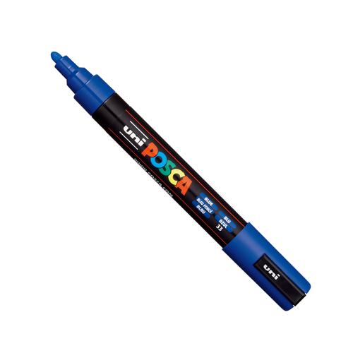 Posca PC-5M Paint Marker Water Based Medium Line Width 1.8 mm - 2.5 mm Blue (Single Pen - 286583000 27593UB Buy online at Office 5Star or contact us Tel 01594 810081 for assistance