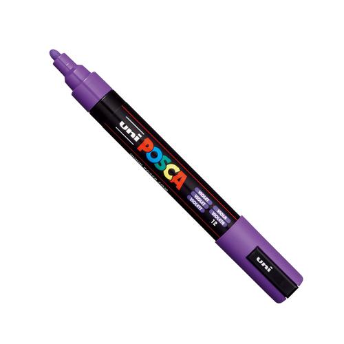 Posca PC-5M Paint Marker Water Based Medium Line Width 1.8 mm - 2.5 mm Violet (Single Pen) - 286591000 Mitsubishi Pencil Company