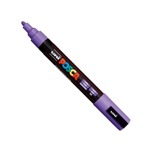 Posca PC-5M Paint Marker Water Based Medium Line Width 1.8 mm - 2.5 mm Lilac (Single Pen) - 286724000 Mitsubishi Pencil Company