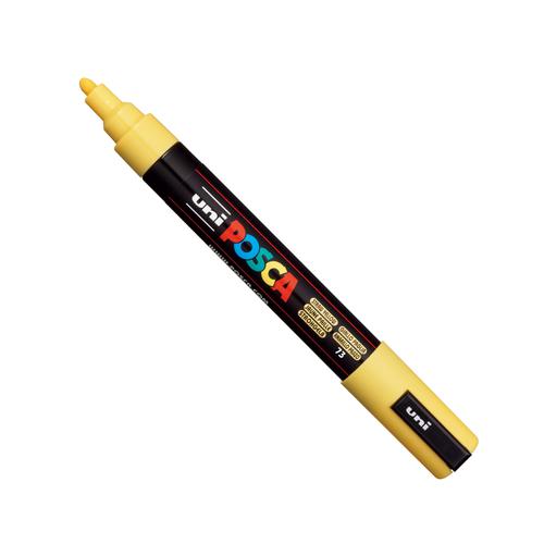 Posca PC-5M Paint Marker Water Based Medium Line Width 1.8 mm - 2.5 mm Straw Yellow (Single Pen) - 286765000 Mitsubishi Pencil Company