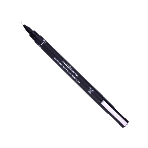 uni PIN01-200(S) Pigment Ink Fine Line Pen 0.1mm Tip Black (Pack 12) - 288902000