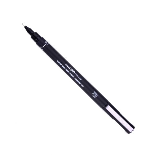 uni PIN01-200(S) Pigment Ink Fine Line Pen 0.1mm Tip Black (Pack 12) - 288902000  20642UB