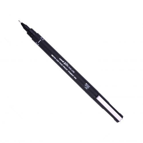 uni PIN02-200(S) Pigment Ink Fine Line Pen 0.2mm Tip Black (Pack 12) - 288985000