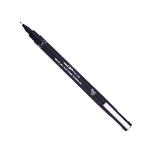 uni PIN02-200(S) Pigment Ink Fine Line Pen 0.2mm Tip Black (Pack 12) - 288985000  20649UB