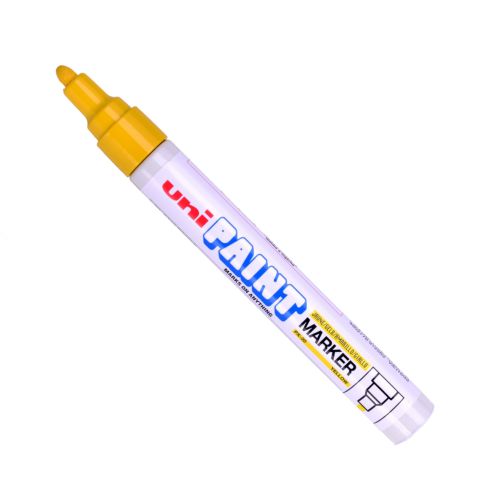 Uni PX-20 Paint Marker Medium Bullet Tip 1.8-2.2mm Yellow (Pack 12)