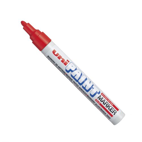 uni PX-20 Paint Marker Medium Bullet Tip 1.8-2.2mm Red (Pack 12) - 545582000