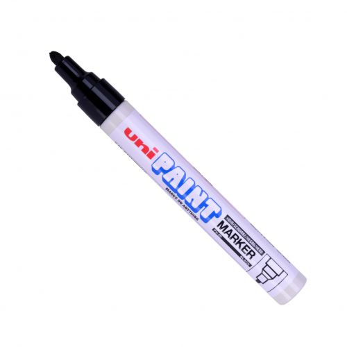 uni PX-20 Paint Marker Medium Bullet Tip 1.8-2.2mm Black (Pack 12) - 545616000