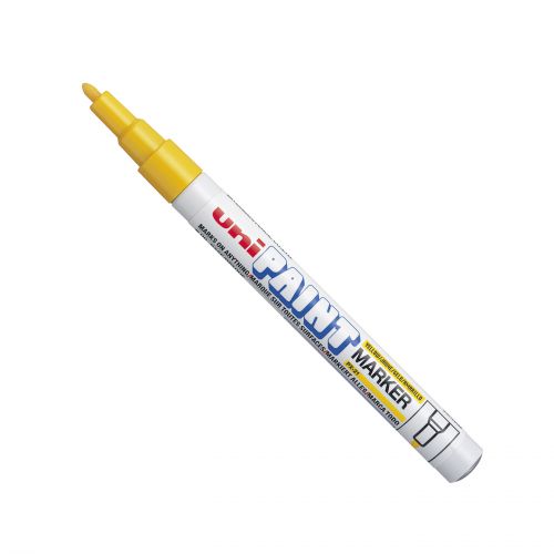 uni PX-21 Paint Marker Fine Bullet Tip 1.2mm Yellow (Pack 12) - 558619000