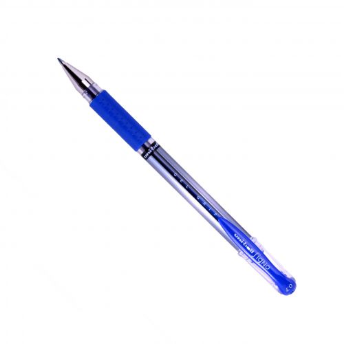 uni-ball Signo Gel Grip UM-151S Rollerball Pen 0.7mm Tip 0.4mm Line Blue (Pack 12) - 751099000