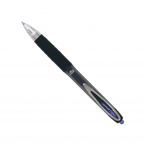 uni-ball Signo 207 UMN-207 Retractable Gel Rollerball Pen 0.7mm Tip 0.4mm Line Blue (Pack 12) - 762641000