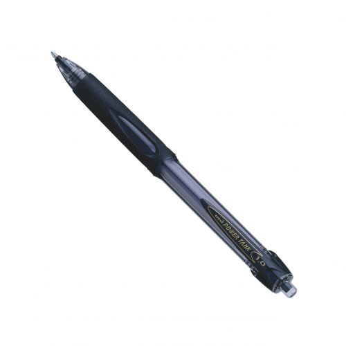uni-ball SN-220 Power Tank Broad Retractable Ballpoint Pens Black (Pack 12) - 768184000 Ballpoint & Rollerball Pens 76196SP