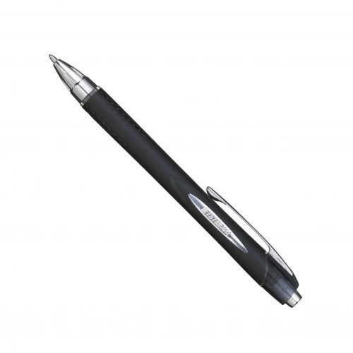 uni-ball Jetstream RT SXN-210 Retractable Rollerball Pen 1.0mm Tip 0.45mm Line Black (Pack 12)