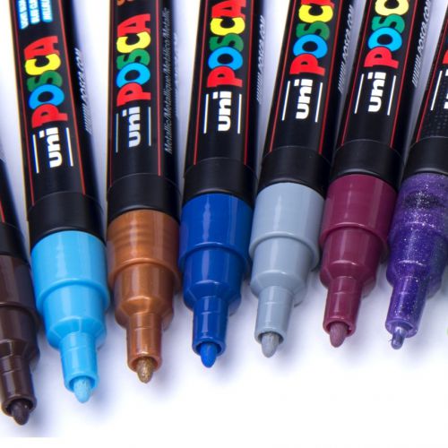 Posca PC-3M Paint Marker Assorted Pastel Colours (Pack 8) - 238212174 27299UB Buy online at Office 5Star or contact us Tel 01594 810081 for assistance