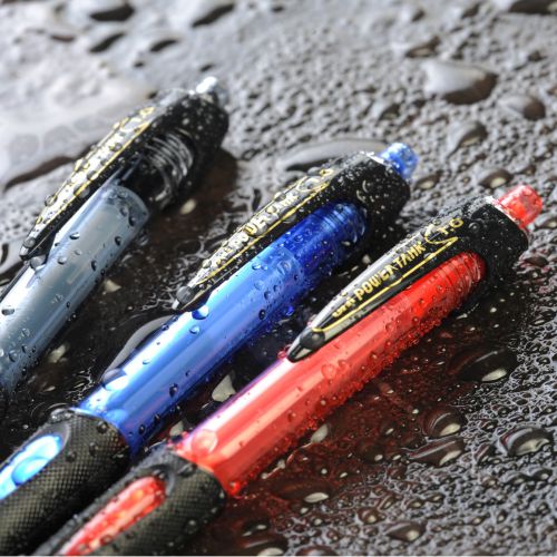 Do you have an outdoor adventurer at home? Then you need the uni Power Tank.The Power Tank is perfect pen for extreme or challenging conditions (or even a windy, rainy golf course). It works anywhere and features a pressurised barrel that will deliver ink when writing at any angle.It works on wet paper, in freezing conditions (up to minus 20 degrees) and even in zero gravity. So if you are an astronaut, the Power Tank is the pen for you!The Power Tank is the perfect writing tool for adventurers big and small, who need a hard-working pen for all conditions and every altitude. This is an all-weather all-terrain pen. Ideal for mini explorers embarking on a field trip and excellent for nature lovers who jot down their discoveries come rain or shine.With a rubberised grip and retractable nib, the Power Tank is the ultimate practical hand-writing solution; no worrying about losing your lid or getting tired fingers!It’s 1.0mm nib writes a robust, strong 0.4mm line and this pen is available in black and blue.