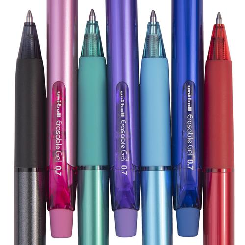 uni-ball Erasable URN-181-07 Gel Retractable Pen 0.7mm Tip Violet (Pack 12) - 305730000