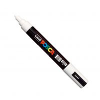 Posca PC-5M Marker Medium White PK1