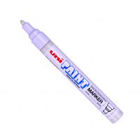 uni PX-20 Paint Marker Medium Bullet Tip 1.8-2.2mm White (Pack 12) - 545491000