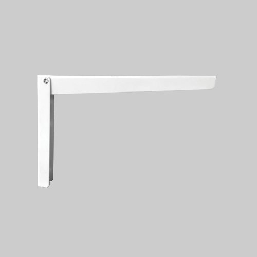 Folding Shelf Bracket - 380mm - White - 1 Pack