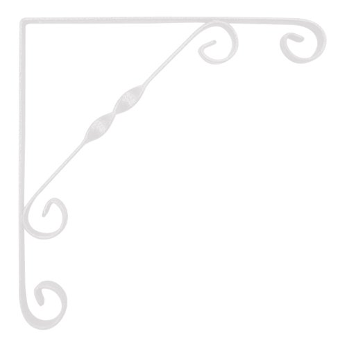 Ornamental Scroll Bracket - 6x6in - White - 10 Pack