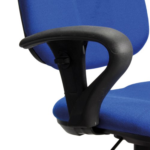 Hoop style height adjustable arm for extra function and comfort and fits most task/operator chairs.