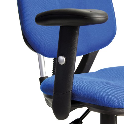 Stylish padded height adjustable arm for extra function and comfort and fits most task/operator chairs.