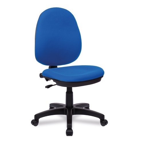 Java Medium Back Operator Chair - Single Lever - Blue