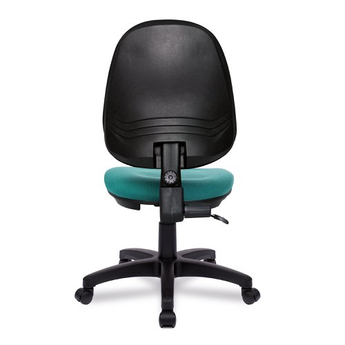 Nautilus Designs Java 100 Medium Back Single Lever Fabric Operator Office Chair Without Arms Green - BCF/I300/GN