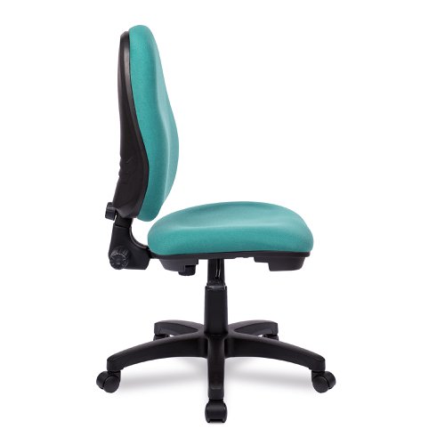 Nautilus Designs Java 100 Medium Back Single Lever Fabric Operator Office Chair Without Arms Green - BCF/I300/GN