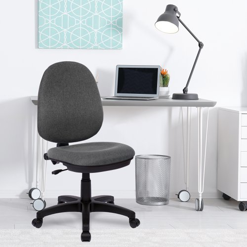 Java 100 Medium Back Operator Chair - Single Lever - Grey | BCF/I300/GY | Nautilus Designs