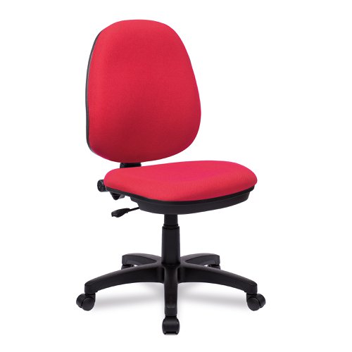 Java 100 Medium Back Operator Chair - Single Lever - Red