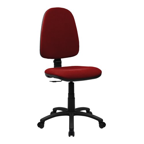 Java Medium Back Operator Chair - Single Lever - Wine