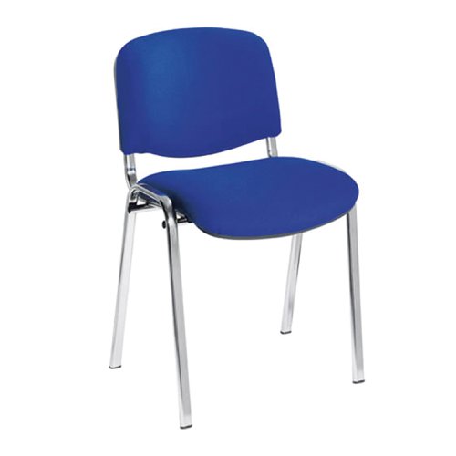 Iso Chrome Framed Stackable Conference/Meeting Chair - Blue - Minimum Order Quantity -10