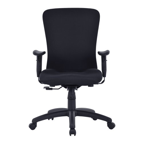Fortis Bariatric Task/Manager Chair with Integrated Lumbar Support - Black | BCF/K360/BK | Nautilus Designs