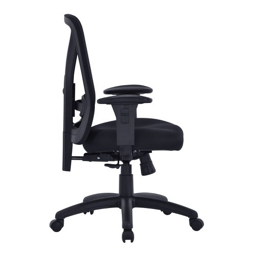Nautilus Designs Fortis Bariatric Fabric Task Operator Office Chair With Integrated Lumbar Support Black - BCF/K360/BK