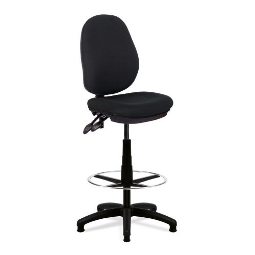 Medium Back Draughtsman Chair - Twin Lever
