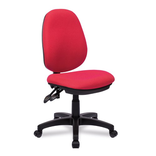 Java 200 Medium Back Operator Chair - Twin Lever - Red