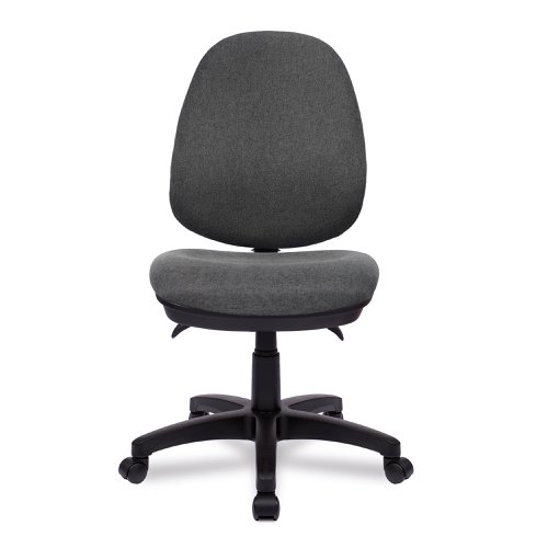 Nautilus Designs Java 300 Medium Back Synchronous Triple Lever Fabric Operator Office Chair Without Arms Grey - BCF/P606/GY