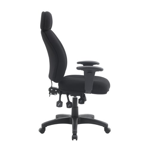 Nautilus Designs Nexus Designer Medium Back Mesh Operator Office Chair Sculptured Lumbar Spine Support and Adjustable Arms Red - BCM/K512/RD/ADT