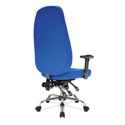 Nautilus Designs Babylon High Back Fabric 24 Hour Synchronous Task Operator Office Chair With Multi-Adjustable Arms Black - BCF/R440/BK