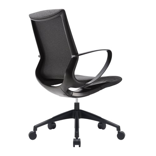 Nautilus Designs Aeros Medium Back Executive Task Office Chair With Weight Activated Auto Balance Mechanism and Fixed Arms Black - BCF/U370/BK