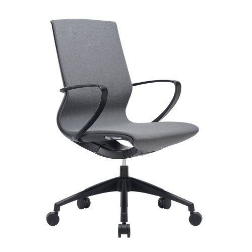 Aeros Medium Back Executive Task Chair with Minimalistic Design, Integrated Height Control and Weight Activated Auto Balance Mechanism - Grey