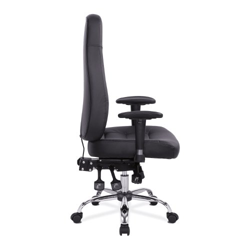 Nautilus Designs Babylon High Back Fabric 24 Hour Synchronous Task Operator Office Chair With Multi-Adjustable Arms Blue - BCF/R440/BL