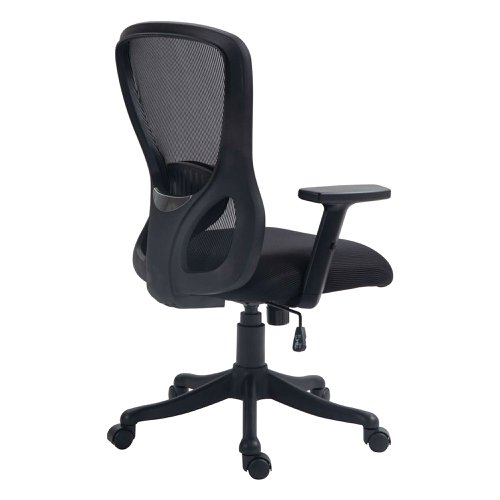 Nautilus Designs Nimbus High Back Mesh Task Operator Office Chair With Height Adjustable Arms Black - BCM/B560/BK