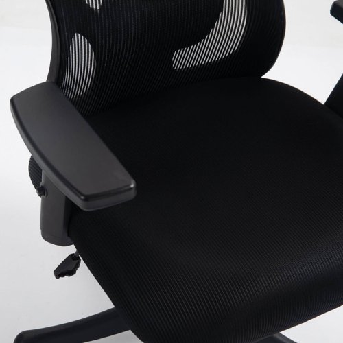 Nautilus Designs Nimbus High Back Mesh Task Operator Office Chair With Height Adjustable Arms Black - BCM/B560/BK