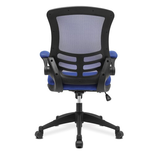 46976NA | One of our most popular high back mesh chairs features a fully reclining tilt mechanism lockable in the upright position - adjustable to suit the individual's bodyweight (tension control), folding arms, an AIRFLOW mesh seat, posture contoured mesh back and a stylish black shell with sturdy matching 5 star base. It will provide you with comfort and style for any desired purpose.