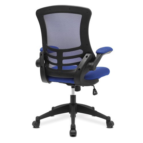 46976NA | One of our most popular high back mesh chairs features a fully reclining tilt mechanism lockable in the upright position - adjustable to suit the individual's bodyweight (tension control), folding arms, an AIRFLOW mesh seat, posture contoured mesh back and a stylish black shell with sturdy matching 5 star base. It will provide you with comfort and style for any desired purpose.